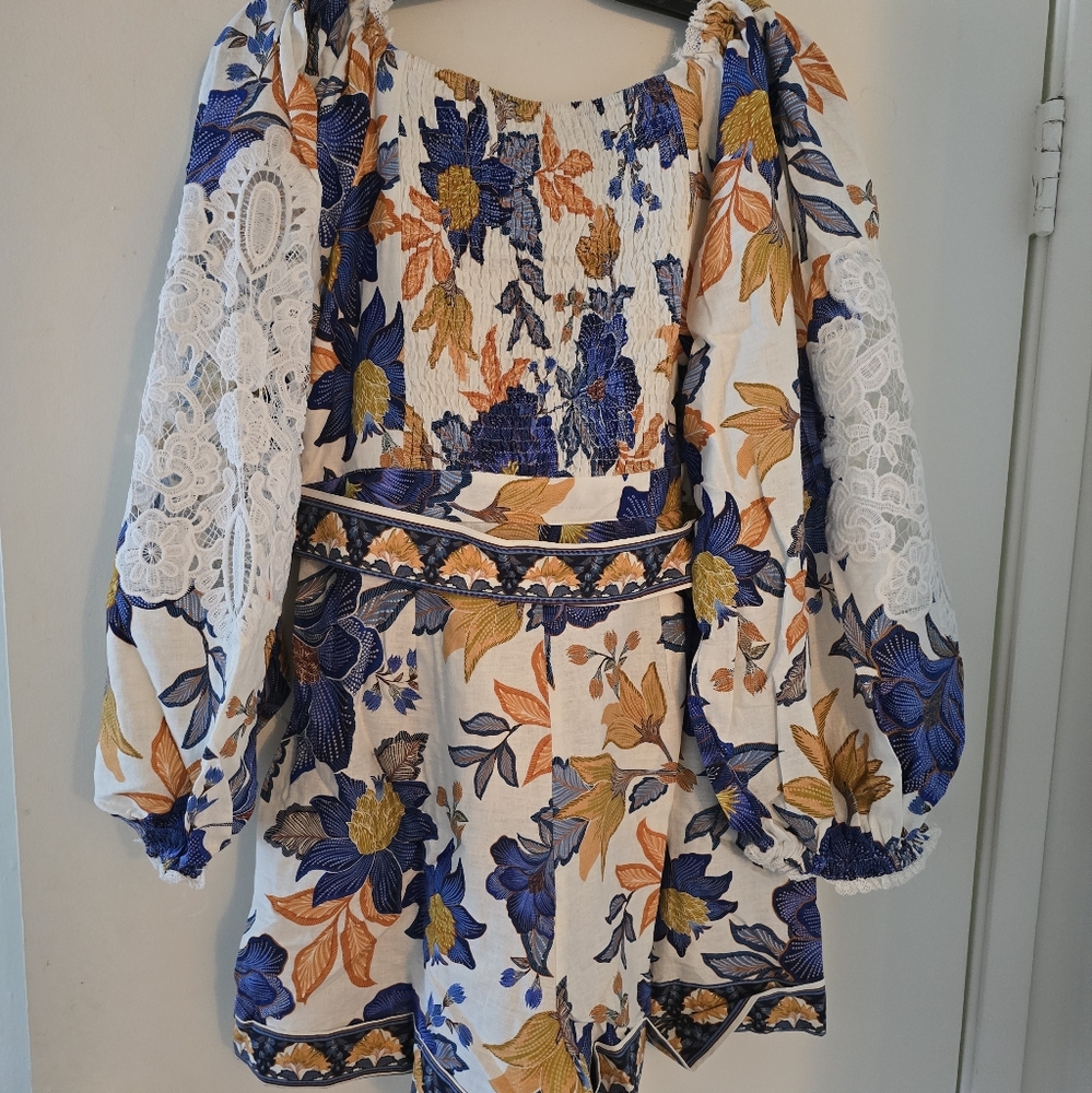 Farm Rio Floral Romper - Picture 8 of 8